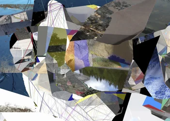 Abstrakte Geometrische Landschaft