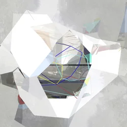 Abstrakte geometrische Lichtlandschaft