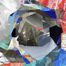 Abstrakte Sonnenlicht Collage