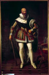 Ganzkörperporträt von Maximilian de Bethune, Marquis de Rosny, Herzog von Sully (1559-1641)