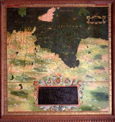 Nordafrika: Kyrenaika und Marmarika Region Karte von Stefano Bonsignori, um 1581. Florenz, Palazzo Vecchio, Sala del Mappamondo