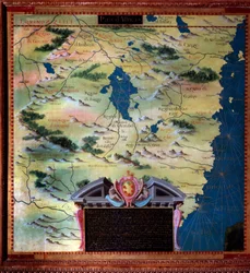 Südafrika (Mosambik) Karte erstellt von Stefano Bonsignori (? -1589) italienischer Kosmograph und Maler. Um 1581. Florenz, Palazzo Vecchio, Sala del Mappamondo