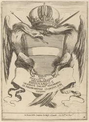 Wappen mit einer Widmung an Großherzog Ferdinand II