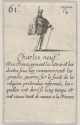 Charles neuf.-e Bon Prince, aus dem Spiel der Könige von Frankreich, 1644