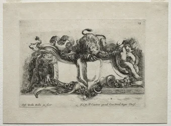 Sammlung verschiedener Capricen und neuer Entwürfe von Kartuschen und Ornamenten: Nr. 18