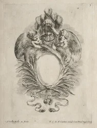 Sammlung verschiedener Launen und neuer Entwürfe von Kartuschen und Ornamenten: Nr. 5