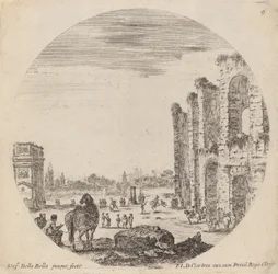 Kolosseum und Konstantinsbogen, 1646