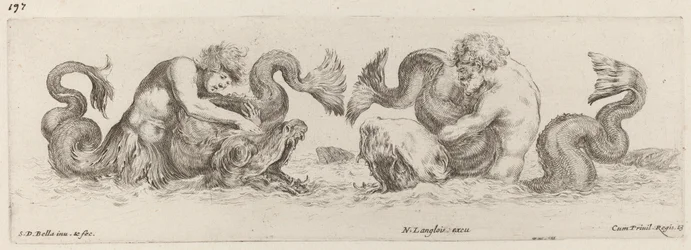 Delfine und Tritonen, wahrscheinlich 1648
