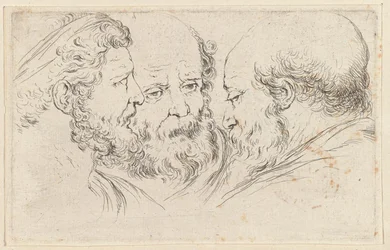 Drei Köpfe von Philosophen