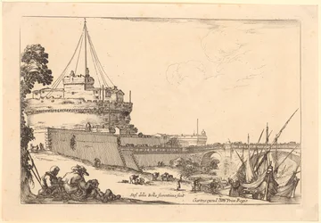 Engelsburg in Rom, Blatt 2 der Folge „Verschiedene Figuren“