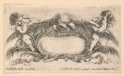 Wappen, Nr. 15 aus "Raccolta di varii cappriccii et nove inventioni di cartelle et ornamenti"