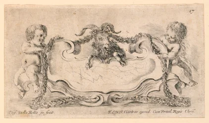Wappen, Nr. 17 aus "Raccolta di varii cappriccii et nove inventioni di cartelle et ornamenti"