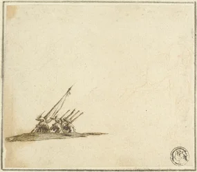 Gruppe von Fußsoldaten