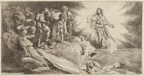 Kartusche mit zwei Skeletten