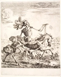 Der Tod auf einem Schlachtfeld