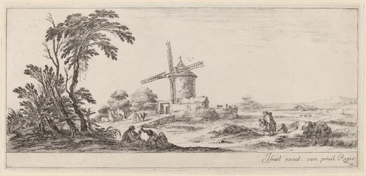 Landschaft mit Windmühle, vor 1647