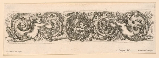 Ornamenti di fregi e fogliami