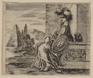 Pallas, aus dem Spiel der Mythologie Jeu de la Mythologie, 1644