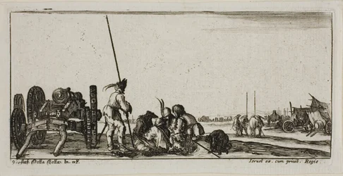 Tafel Neun aus Zeichnungen von mehreren Bewegungen von Soldaten