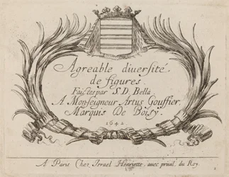 Titelseite für Agreable diversite de figures, 1642
