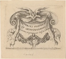 Titelseite für "Diverses figures et griffonnements"