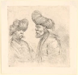 Zwei Türken mit Turban