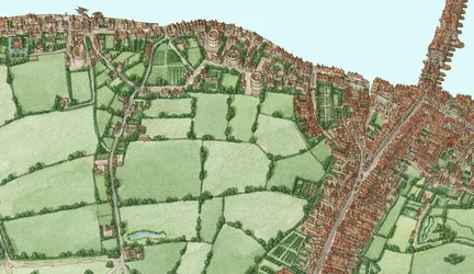 Bankside und Southwark, London, um 1600-25, 2021