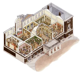 Devonshire House, Piccadilly, London, ca. 1860-1910