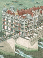 Nonsuch House auf der alten London Bridge