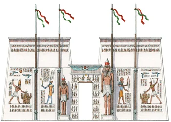 Der 10. Pylon, Karnak, Ägypten