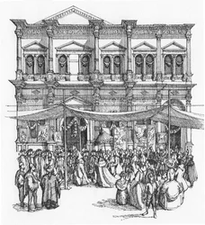 Die Scuola di San Rocco im Jahr 1735