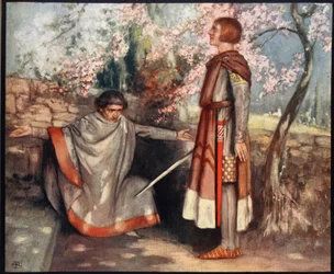 Heiliger Giovanni Gualberto und der Mörder, Illustration aus 