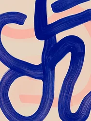 Abstrakter blauer Fluss