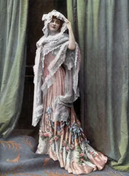 Französische Komikerin Marcelle Lender, Foto von Reutlinger aus der französischen Zeitung "Le Théâtre", 1. August
