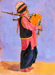 Indischer Dudelsackspieler