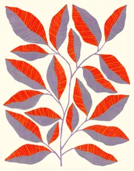Moderne botanische Blätter