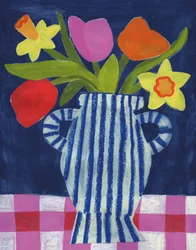 Lebendige Frühlingsblumen