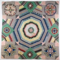 Gepatchte Steppdecke