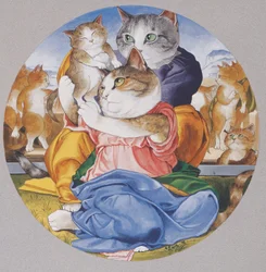 Illustration aus Cats Galore! A Compendium of Cultured Cats (veröffentlicht 2015)