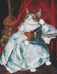 Illustration aus Cats Galore! A Compendium of Cultured Cats (veröffentlicht 2015)