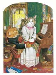 Illustration aus Pre-Raphaelite Cats