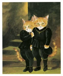 Illustration aus Pre-Raphaelite Cats (veröff. 1999)