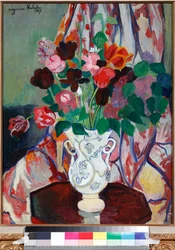 Vase mit Tulpen