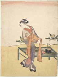 Schönheit kühlt sich ab