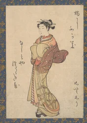 Die Kurtisanen, aus der Serie, Seiro Bijin Awase Carver End Shigoro sic, ca. 1765