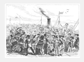 Margate, Ankunft des Ehemann-Bootes, 1856