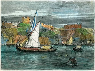 Blick auf Porto, Portugal, ca. 1880