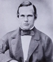 Anders Jonas Ångström, schwedischer Physiker und Astronom, bedeutend in der Entwicklung der Spektroskopie (s/w Foto)