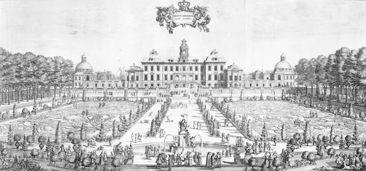 Ansicht des Schlosses Drottningholm, 1692