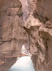 Aareschlucht, nahe Meiringen, Schweiz, veröffentlicht um 1900
